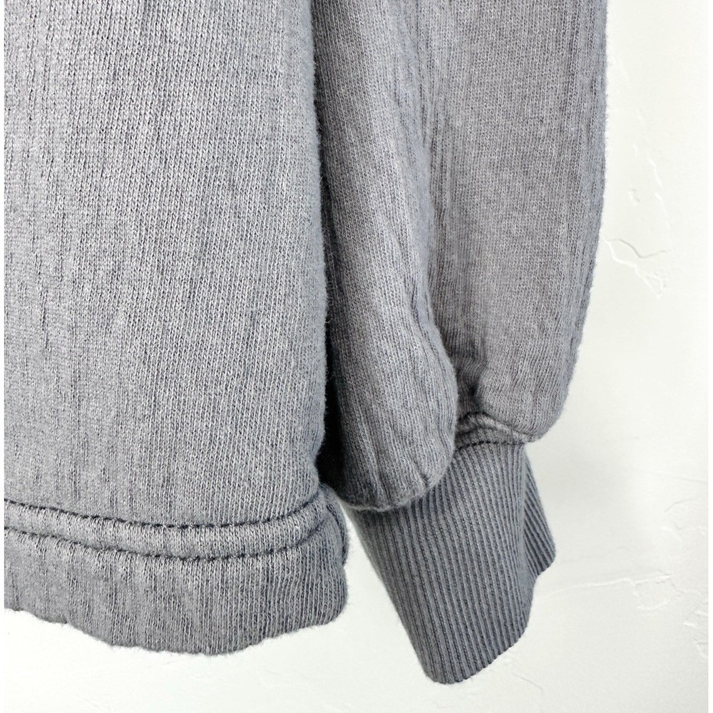 Aerie Easy Street Sweatshirt XS Gray Oversized Slouchy Tunic Tassel Coastal Boho - Picture 9 of 12